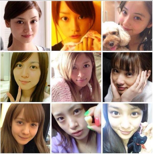 MakeupLabo's tweet photo. みんなスッピンでも可愛いな～♡ https://t.co/KZAistsivJ
