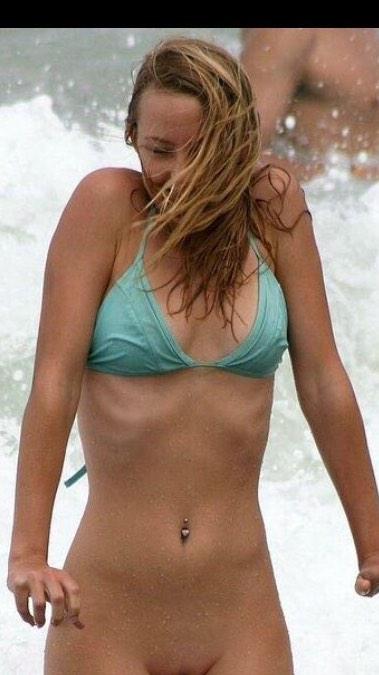Think, that bottomless girls on beach Bottomless girls on beach something also