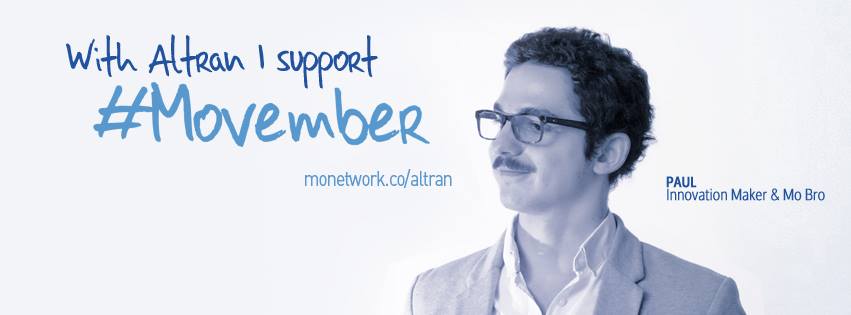 CapgeminiEngBE's tweet photo. Dit jaar steunt #Altran #Movember. Doe jij ook mee? Upload dan je foto op http://t.co/i7g8MNjjVk! http://t.co/m3ImKVAk7x