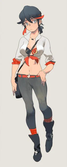 好きな二次元女の子に自分の私服を着けてみた(流子、ハルカ、凛、ツッキ)(服色本物と差別があります(凛とツッキの方はほぼ一致)あと鮮血ブラシャーくそほしい 