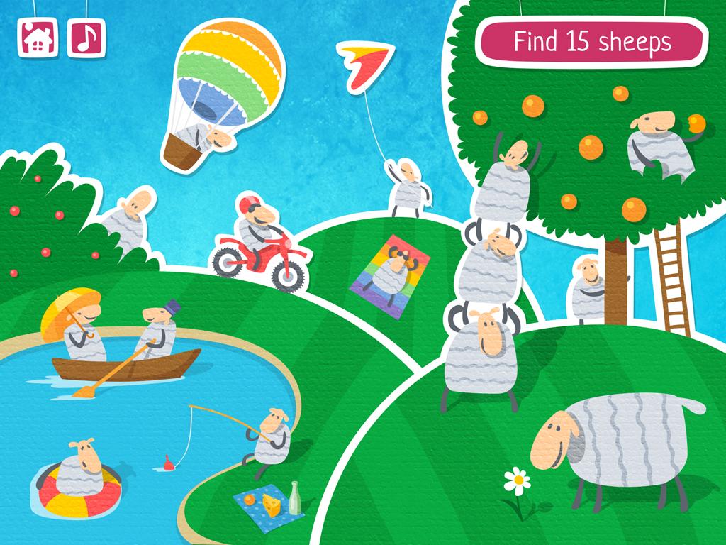 Kidappers's tweet image. Count the sheep! Help the Mouse to fall asleep!