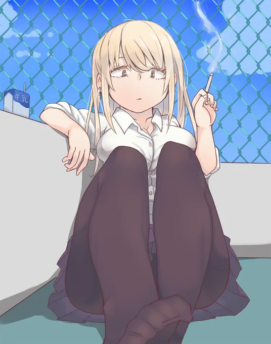 smoking girl
不良娘はかわいい 