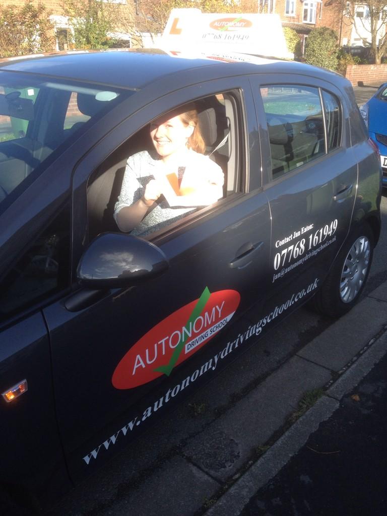 AutonomyDriving's tweet photo. Congratulations to Bridget Curtis, She Passed her Practical Driving Test Today #drivinglessonsliverpool http://t.co/sY1Me6DvGz