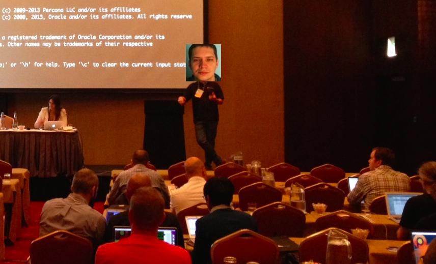 gryp's tweet image. #PeterBorosRulez. He&apos;s Giving A Great Tutorial in Percona Live London while being in Paris. #pluk #mysql @mysqlboy