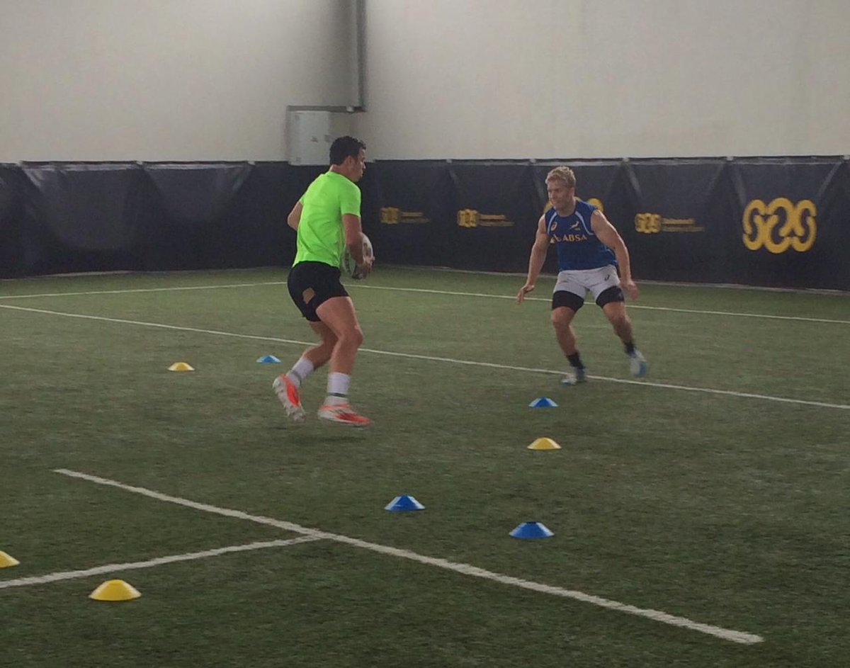 Hard work at @sas_training_za with <a href="/kylegbrown/">Kyle Brown</a> and <a href="/RuhanNel/">Ruhan Nel</a> #practicemakesperfect <a href="/Dubai7s/">Emirates Dubai 7s</a> <a href="/IRBSevens/">World Rugby Sevens</a> <a href="/Absa/">Absa Group</a>