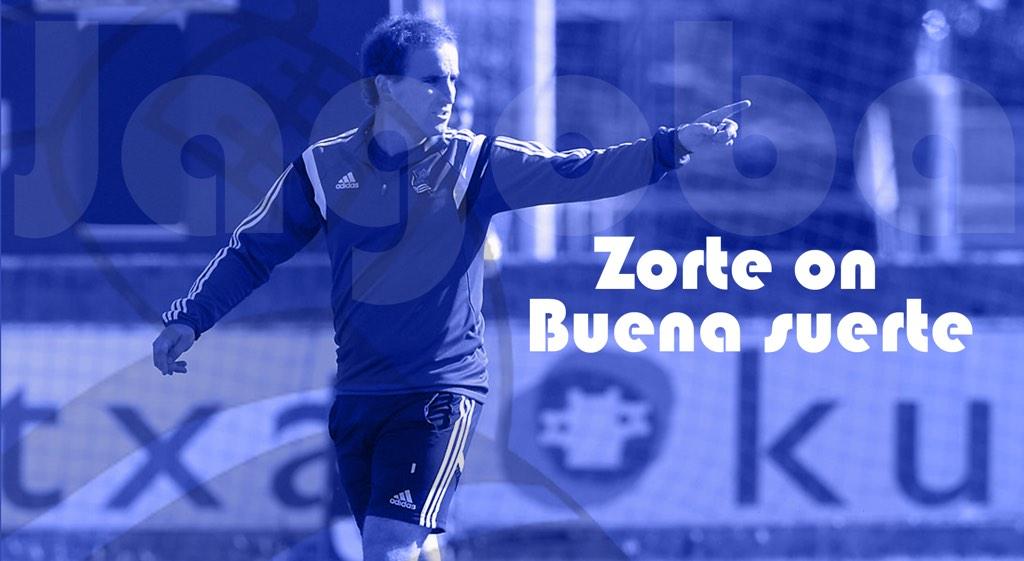 Jagoba, buena suerte! #RealSociedad