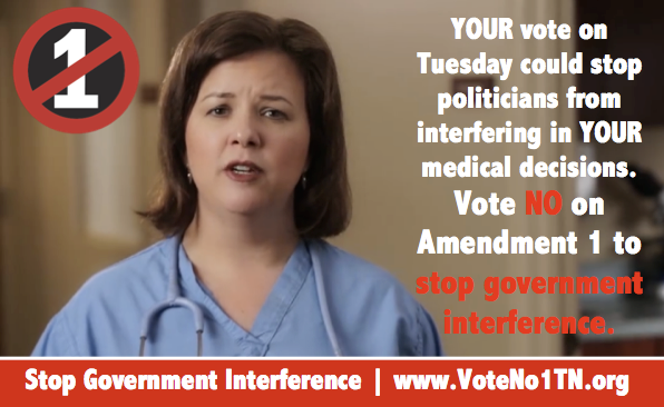 voteno1tn's tweet photo. Tomorrow, vote for your freedom. Vote NO on Amendment 1. #VoteNo1TN http://t.co/1s8vPW5JDg