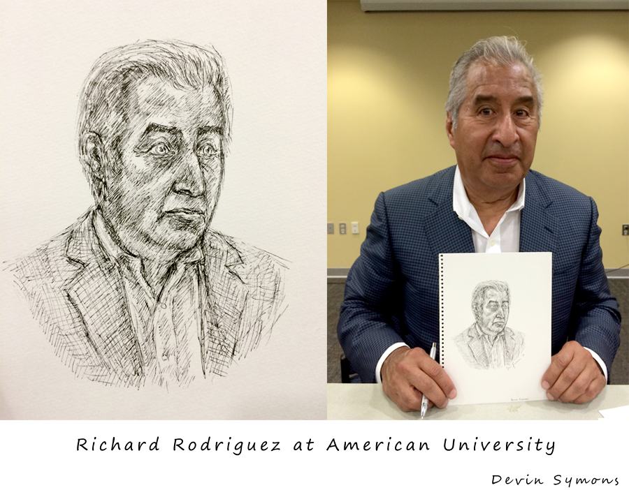 devinsymons's tweet photo. A sketch of the brilliant Richard Rodriguez at @AmericanU @CAmericain http://t.co/hM53BpvEIT