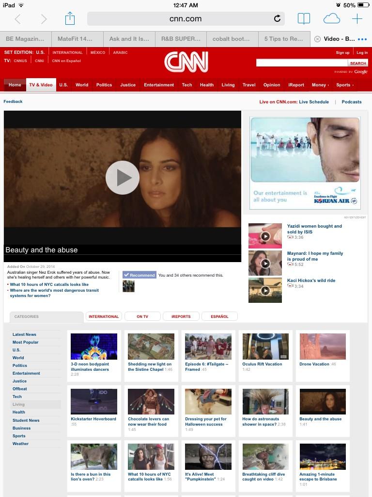 ABCPublicity's tweet photo. @NezErok Shares her story with #CNN @my5oclockvent http://t.co/ZC67VP7WWB http://t.co/ofN9O0ipWc