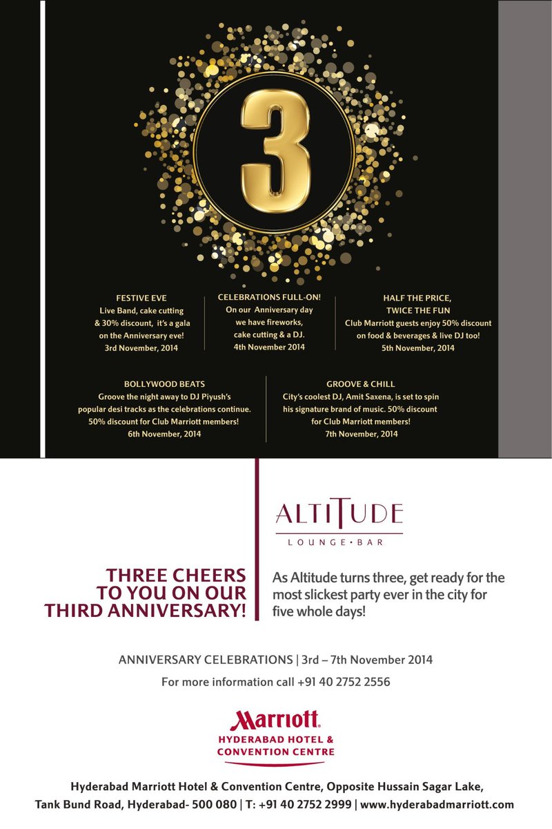 We kick start our Altitude anniversary celebrations tonight. Avail 30% discount after midnight  #anniversary