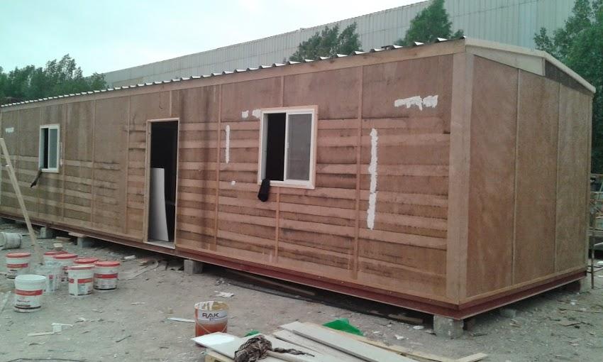 View of #Prefabhouse at Al-Nahar Prefab Houses. We manufacture #siteoffices and #laborcamps for construction firms