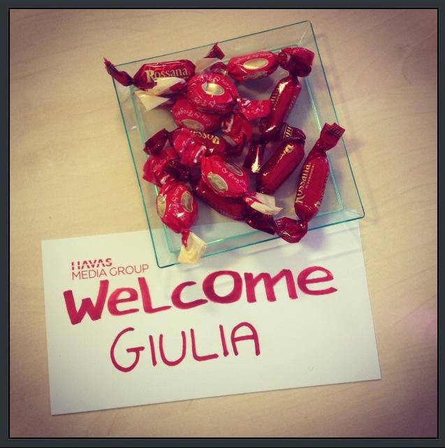 A very sweet welcome from the @HavasMGIT #Milan team. #Havas #Italy #arenamedia