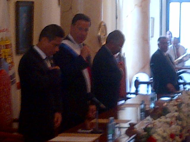 Celebrating with president Varela and his Cabinet 111 years of Panamanian independence,