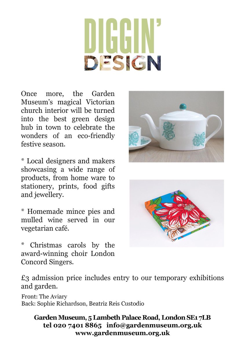 GardenMuseumLDN's tweet photo. Everything is ready for #DigginDesign, our eco-friendly #Christmas fair, coming up on 30 Nov! http://t.co/A2AGCxYbm1