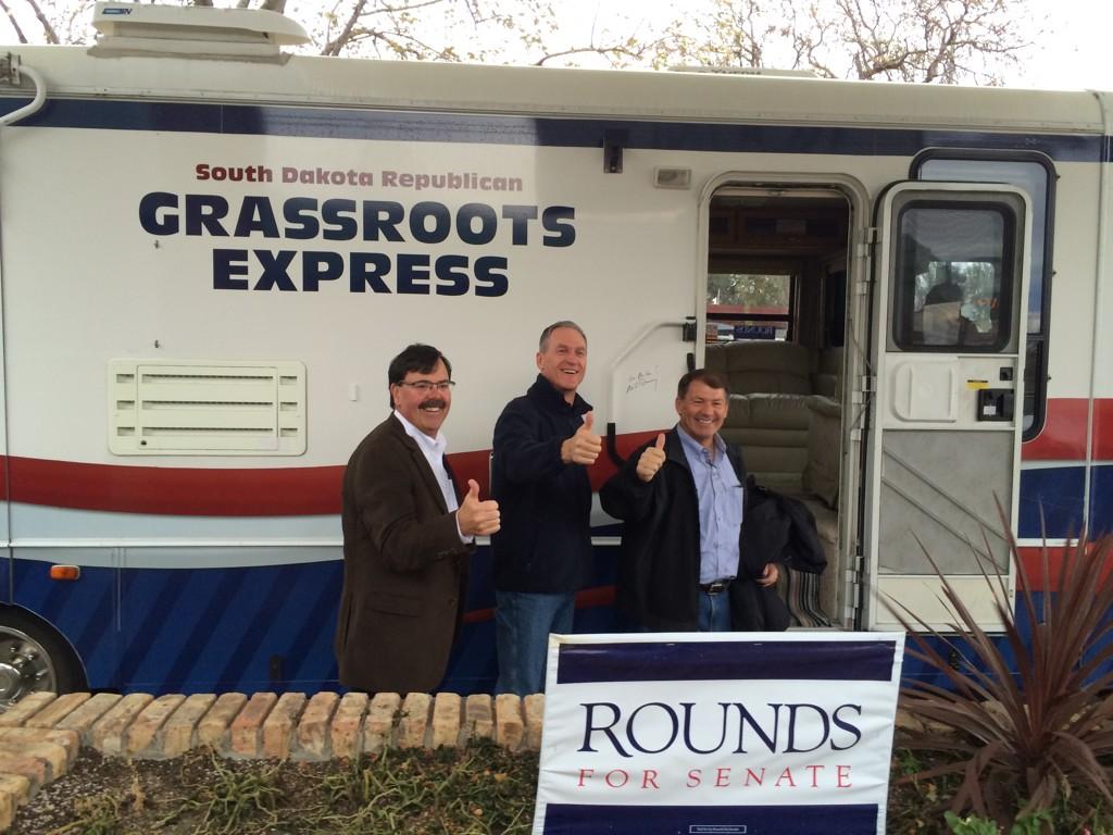 Yesterday we had a whistle stop tour through the northern hills, today we are in the southeast.  #sdsen