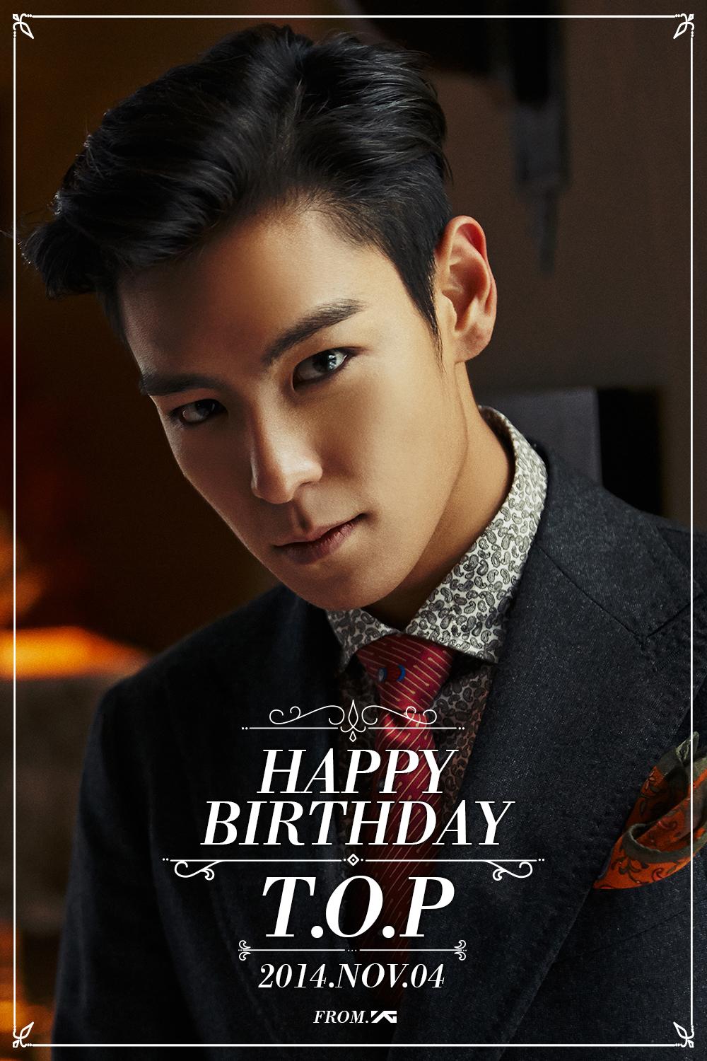 Happy birthday TOP (Choi Seung Hyun) hyungnim!! 