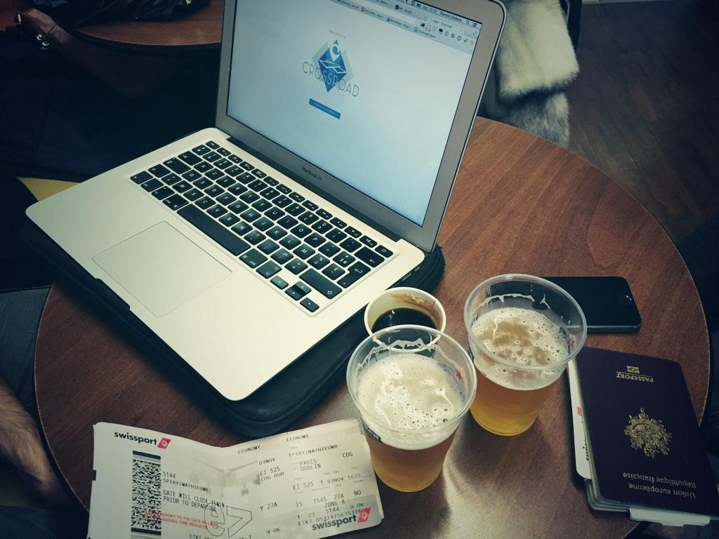 ZylApp's tweet photo. The #Crossroad team is taking off to the #websummit. Our beta app is almost there ! #alphaFrenchtech & #frenchtech http://t.co/FEcxowh2hX