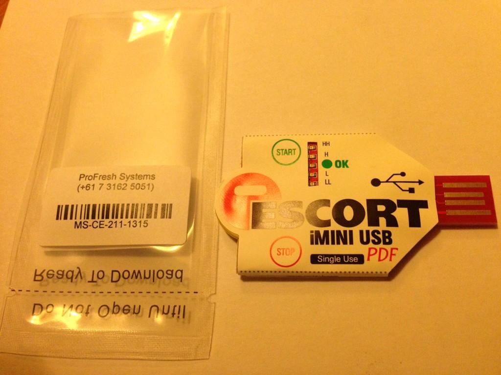 ProFreshSystems's tweet image. Escort USB iMini single-use temperature recorders provide cheap insurance your cold chain is monitored! Contact us