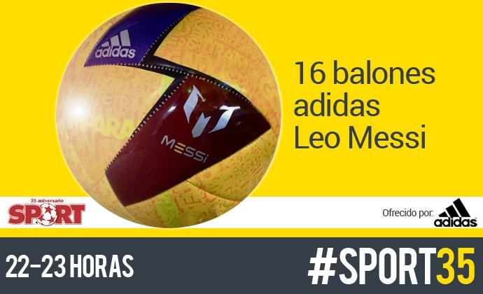 sport's tweet image. 15º REGALO: 16 balones de @adidas_ES Leo Messi. ¿Cuál fue tu primer balón? #sport35 + RT a @sport