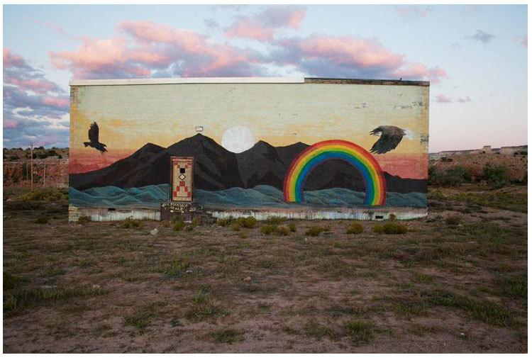 PNTradingCo's tweet image. #PaintedDesertProject takes street art and turns it into #Navajo style, landscapes on la... ift.tt/1DUtccP