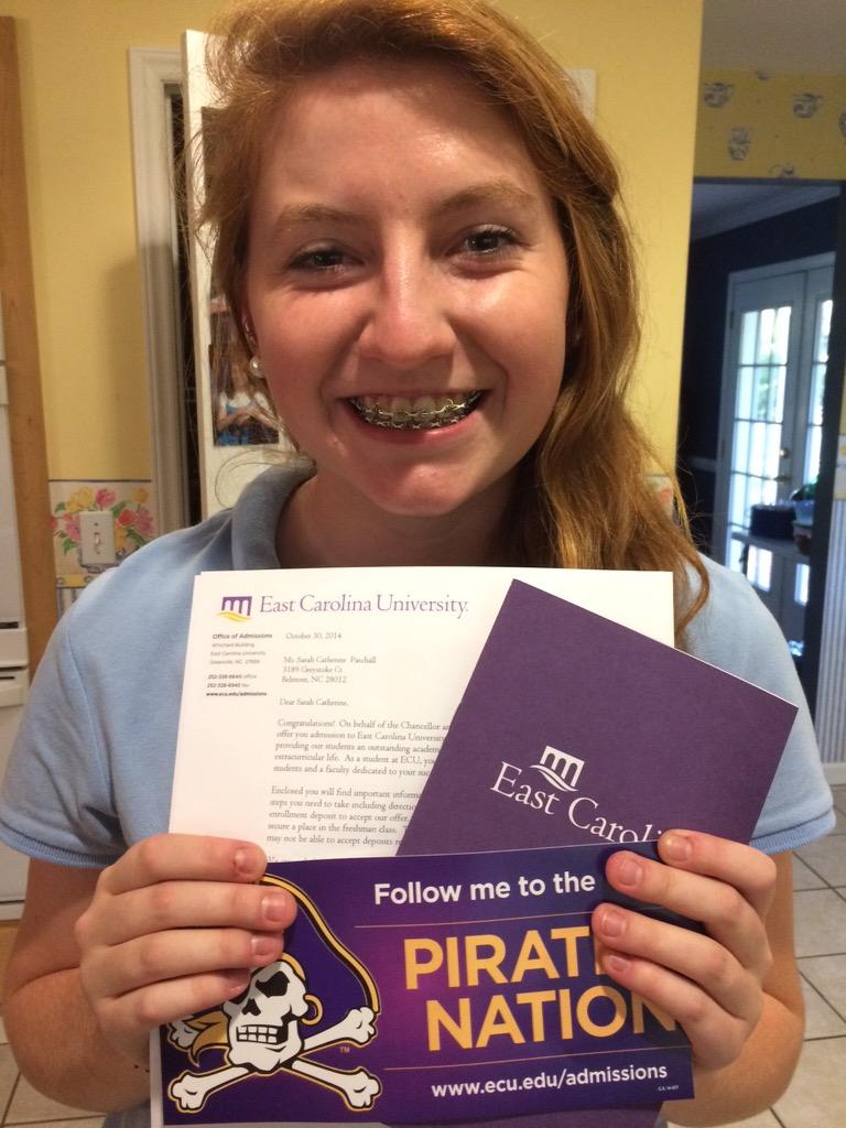 SarahCatherin16's tweet image. Accepted to ECU #needstocontainexcient
