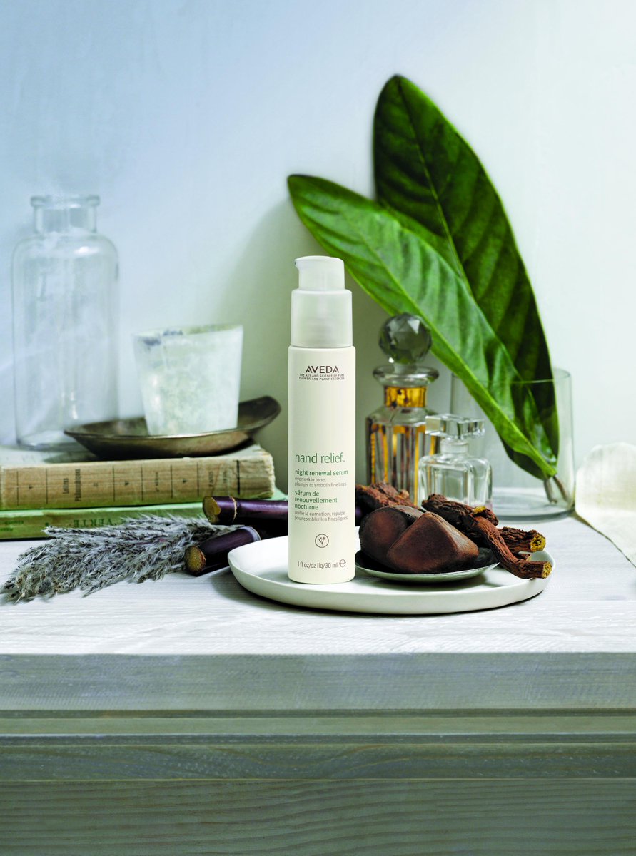 aveda's tweet image. Give yourself the gift of beautiful hands with our NEW Hand Relief Night Renewal Serum. bddy.me/1vCu9SC