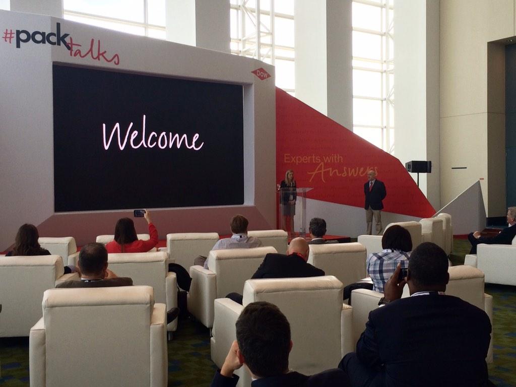 DowPackaging's tweet photo. Our first #packtalks has begun. Are you here? If not, come join us! http://t.co/qsmoIQpH5W