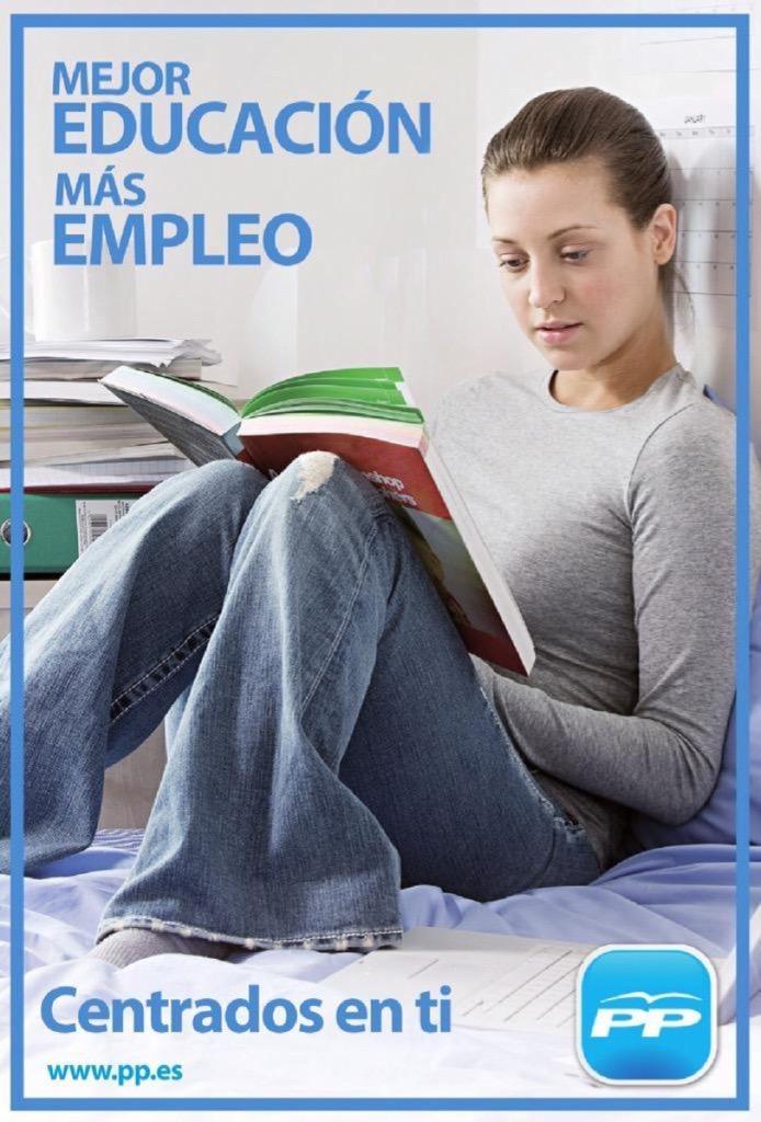 Con el PP:
25.000 becas menos
33.000 profesores menos
350.000 jóvenes exilio
52,4% paro juvenil

#7DElDebateDecisivo
