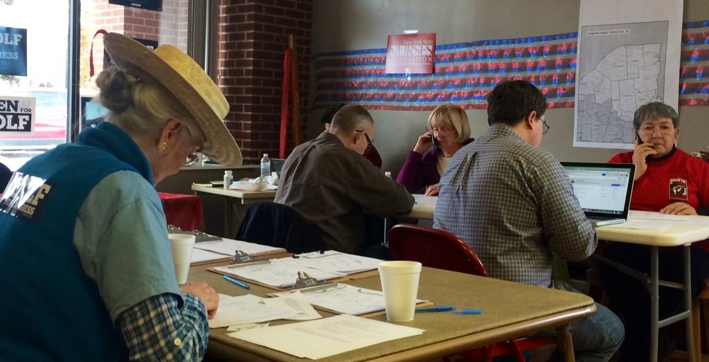 WoolfforNY's tweet photo. It was an honor to be surrounded by so many volunteers today in Plattsburgh &amp; to phone bank alongside them &amp; my mom! http://t.co/xkVBSjXNkw