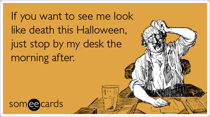 How do you feel after Halloween this year? #Halloween #hungover  #bartending