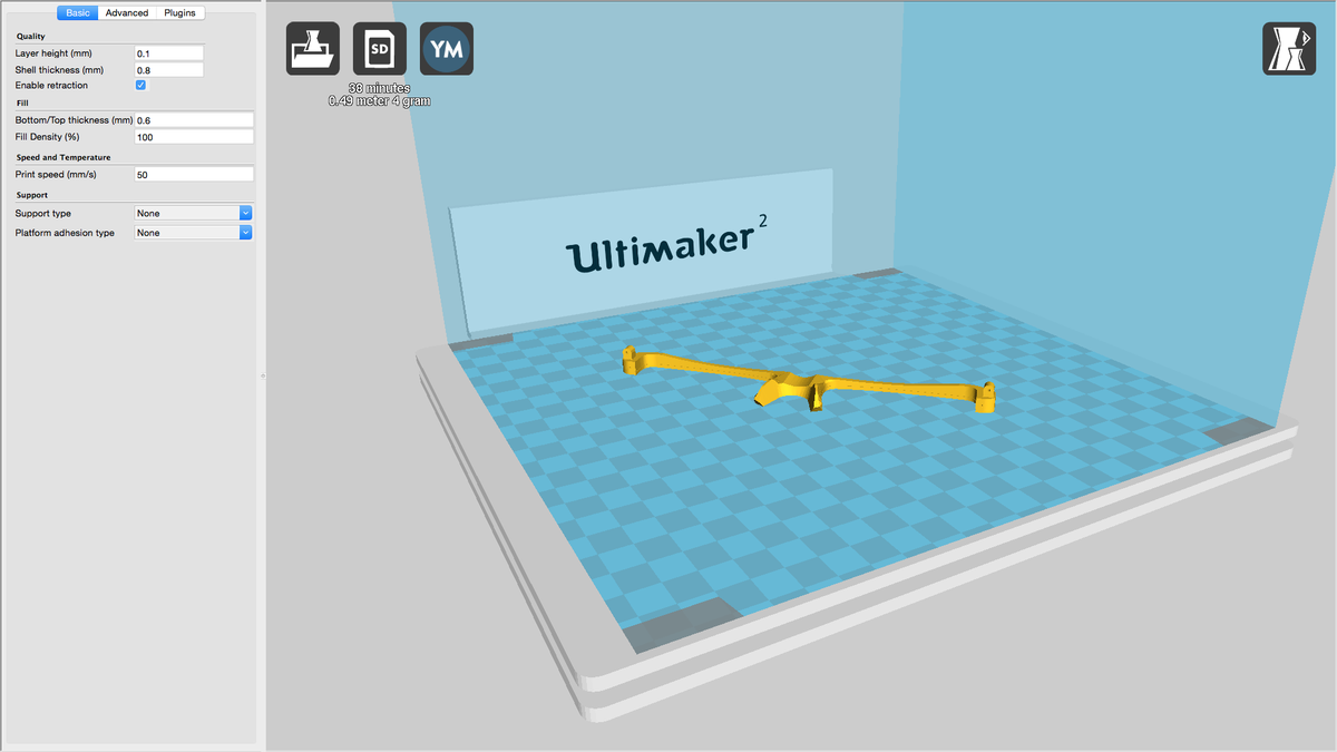 ryanvent3D's tweet photo. Tinkering with #CURA program to transfer .STL to a #3DPrinter with glasses from #Thingiverse http://t.co/hWPbQUjvki http://t.co/XrypwN5lCo
