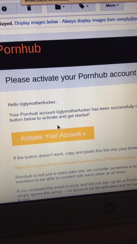 Yung Emu 🌒🖤 On Twitter Someone Used My Email To Make A Pornhub Account Uglymotherfucker