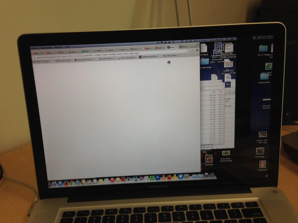 kevinpatrick's tweet image. Looks like #MBP2011 caught up with me today. Won't even boot anymore @tim_cook #apple #MacBookPro