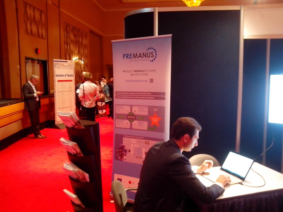 premanus_fp7's tweet photo. PREMANUS stand at #bigrrematecusa #renanufacturing. Last day to watch our demos http://t.co/S8jmWNAvIn