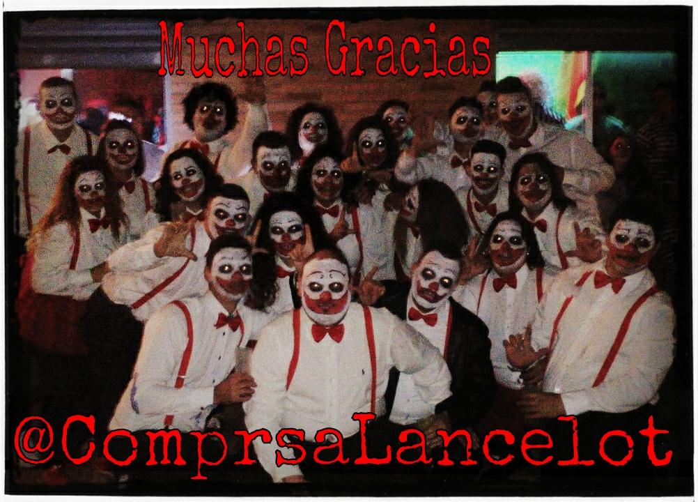 Damos las gracias por la gran actuación de la <a href="/ComprsaLancelot/">Comparsa Lancelot </a> en la fiesta de halloween.