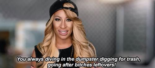 loveandhiphop's tweet photo. .@hazelebaby is not one to mess with! #LHHH http://t.co/QclWacGa8n