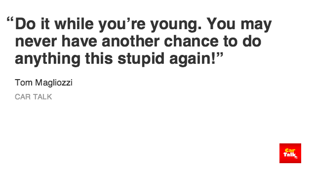 cartalk's tweet photo. Classic Tom! http://t.co/vIS7RkGHYW