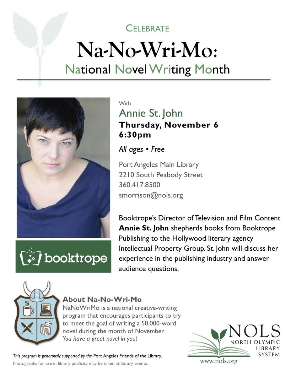 anniestjohn808's tweet photo. Yep! I'm speaking on Marketing/Publishing in today's Internet Book Market  #NaNoWriMo @nolslibraries http://t.co/DIHJZkOFS5