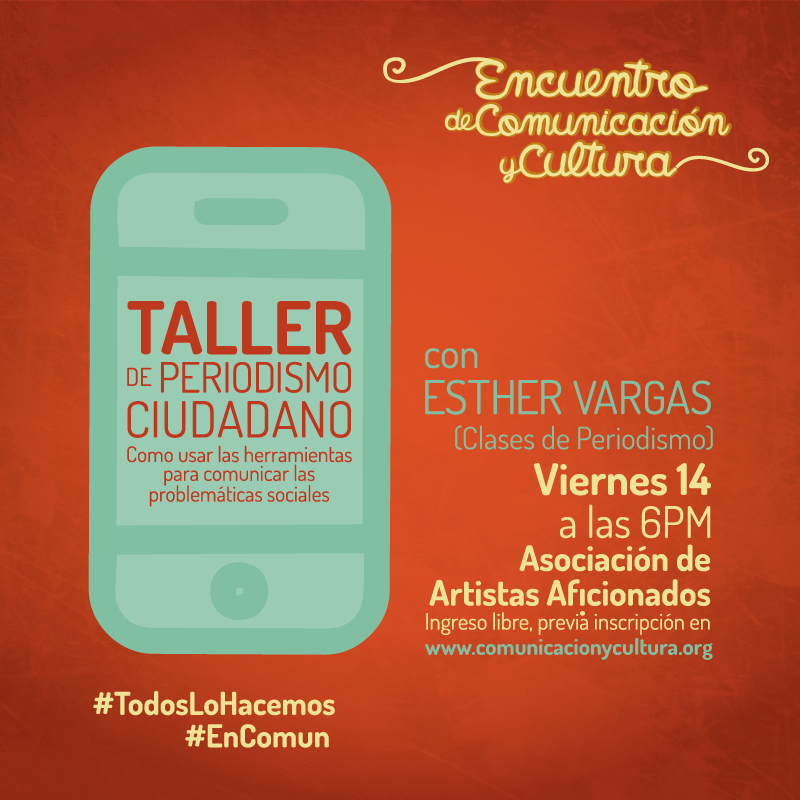 encomun14's tweet photo. Taller gratuito con @esthervargasc, creadora de @cdperiodismo. Inscripciones aquí: http://t.co/9xGFDgT6am http://t.co/QxJcVRBxHc