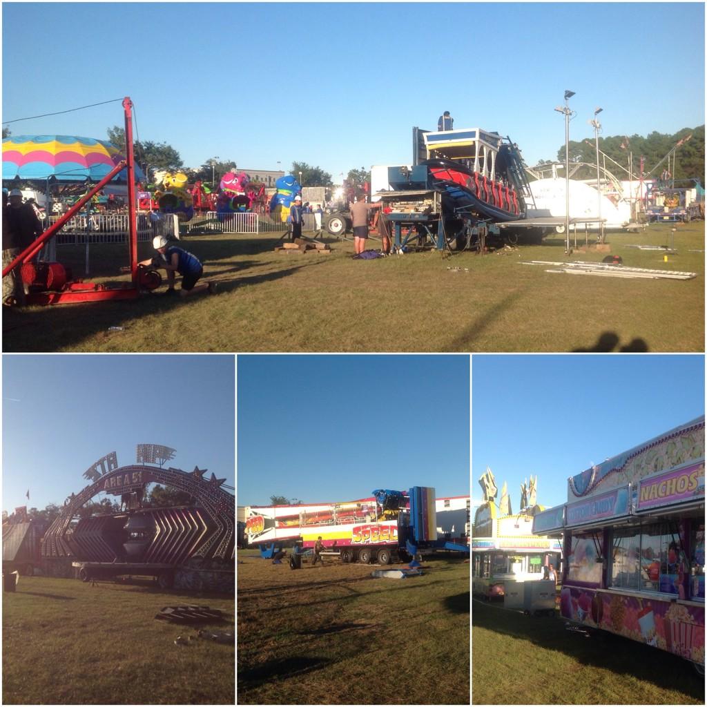 Midway is getting set up! #CGRFair <a href="/ExchangeClubBWK/">Exchange Club of BWK</a>