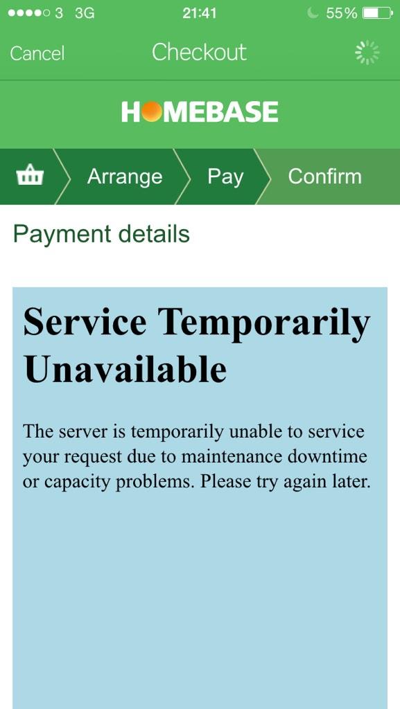 Rudder891's tweet image. @Homebase_help Is this usual when you have an online discount scheme going? #disappointment