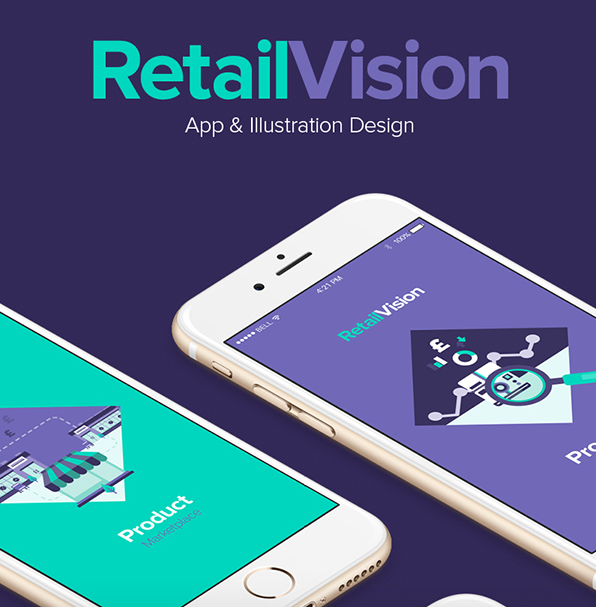 BestBehance's tweet photo. RetailVision // App &amp; Illustration by @STUDIOJQ - http://t.co/ZgKpItc0SA http://t.co/d9NVSte75U