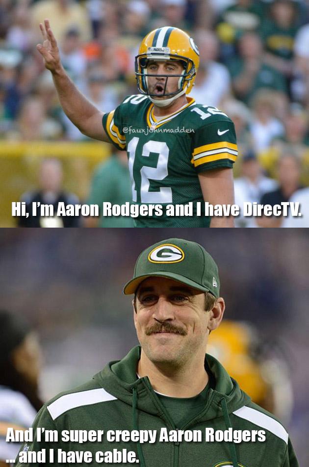 Aaron Rodgers new DirecTV commercial. 