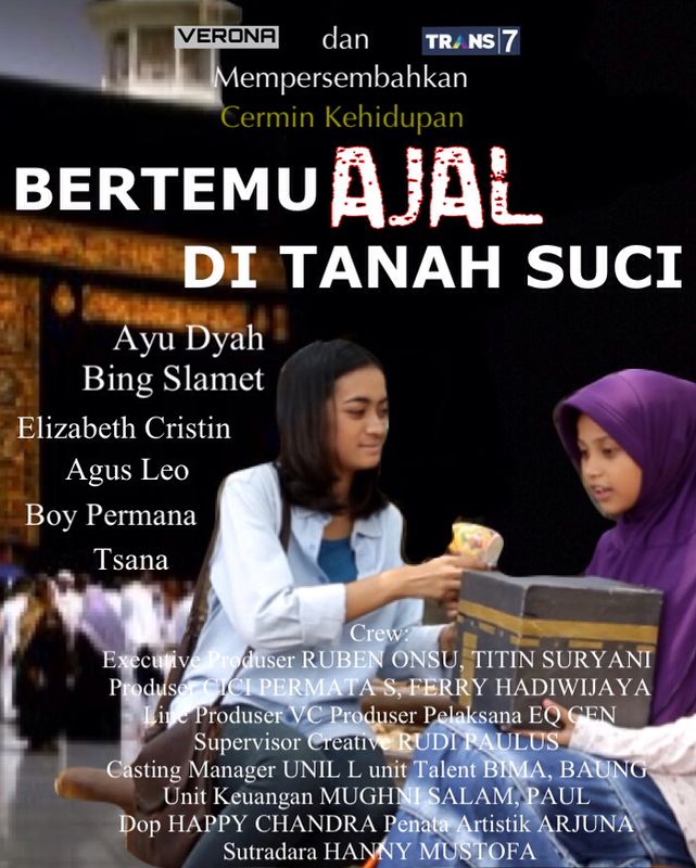 CK_TRANS7's tweet photo. Cermin Kehidupan Hari ini Eps Bertemu Ajal di Tanah Suci pkl 08.15 @TRANS7 case : Ayudia Bing Slamet http://t.co/sgzlS7gFtt