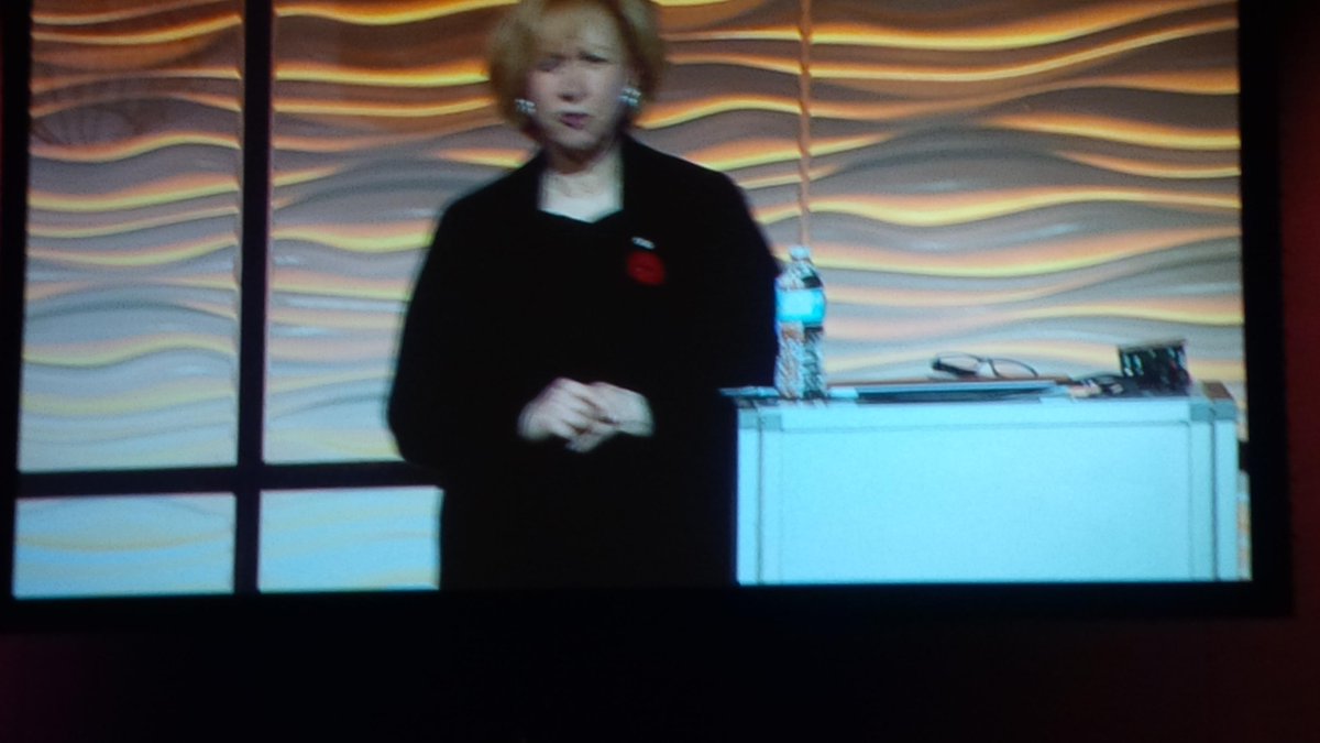 JudyDuncan1's tweet photo. Straight forward talk from @AKimCampbell on gender attitudes #ATBaha. "It's not about the earings..." http://t.co/mcduuw19ao