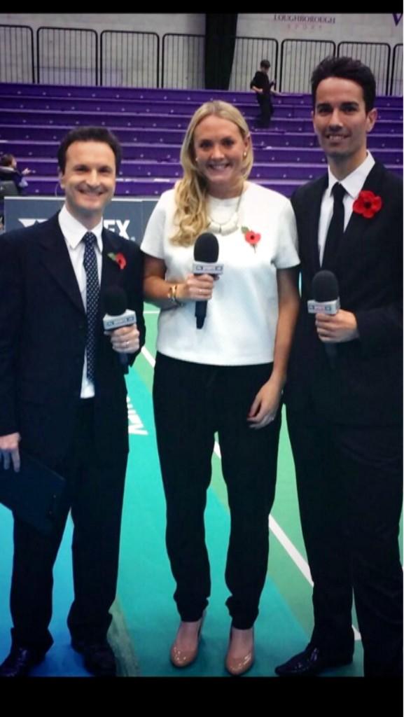 With Tonights <a href="/SkySports/">Sky Sports</a> presenting team <a href="/alecwilkinson/">Alec Wilkinson</a> &amp; <a href="/surreysmashers/">Surrey Smashers</a> coach <a href="/hayconnor/">Hayley Adcock</a> .. Good show guys 👍👍 #NBL