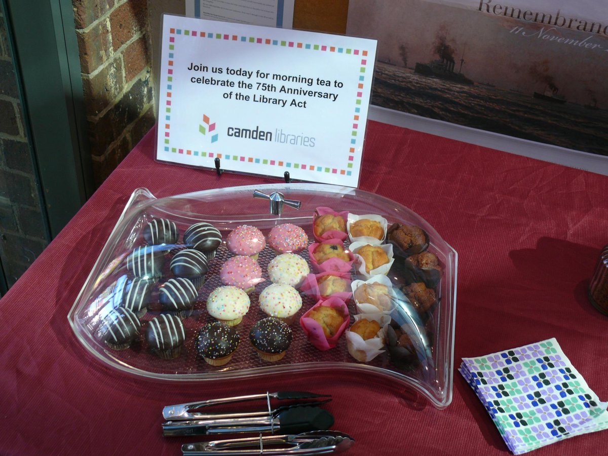 camdenlib's tweet photo. 75 Days of LibAct: what does #libraryact75th mean? Cupcakes and muffins in the library of course! @statelibrarynsw http://t.co/4qLEDnrFqn