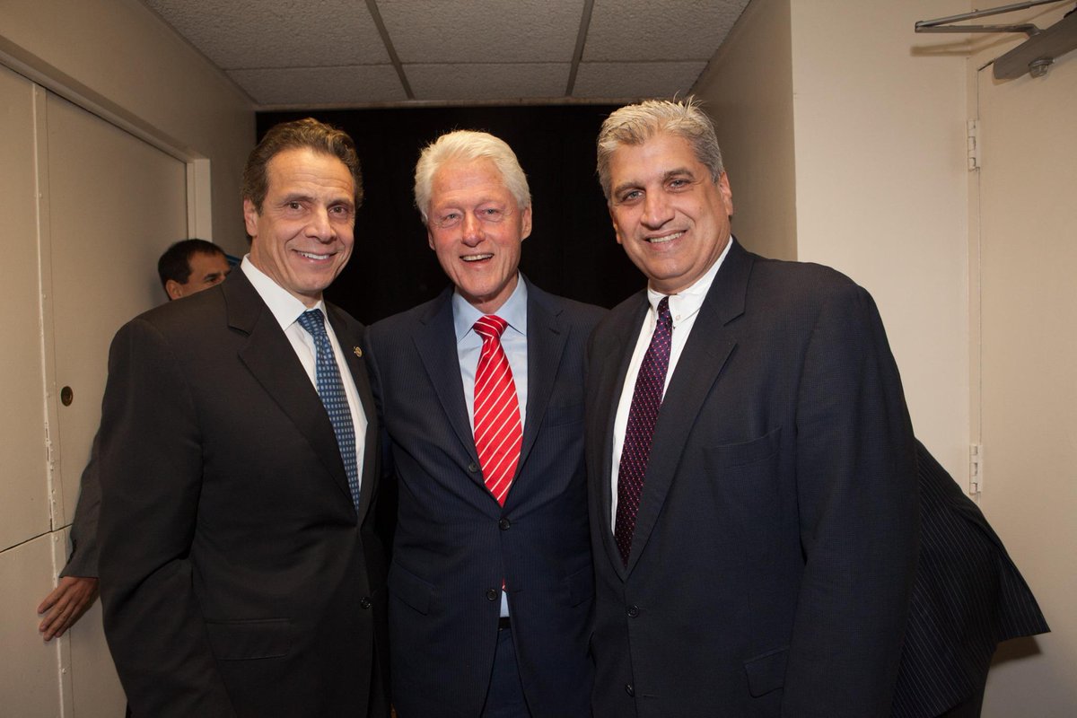 Tremendous thanks 2 President @billclinton for calling voters and @NYGovCuomo 4 your support! #Recchia4NY #NY11 #GOTV