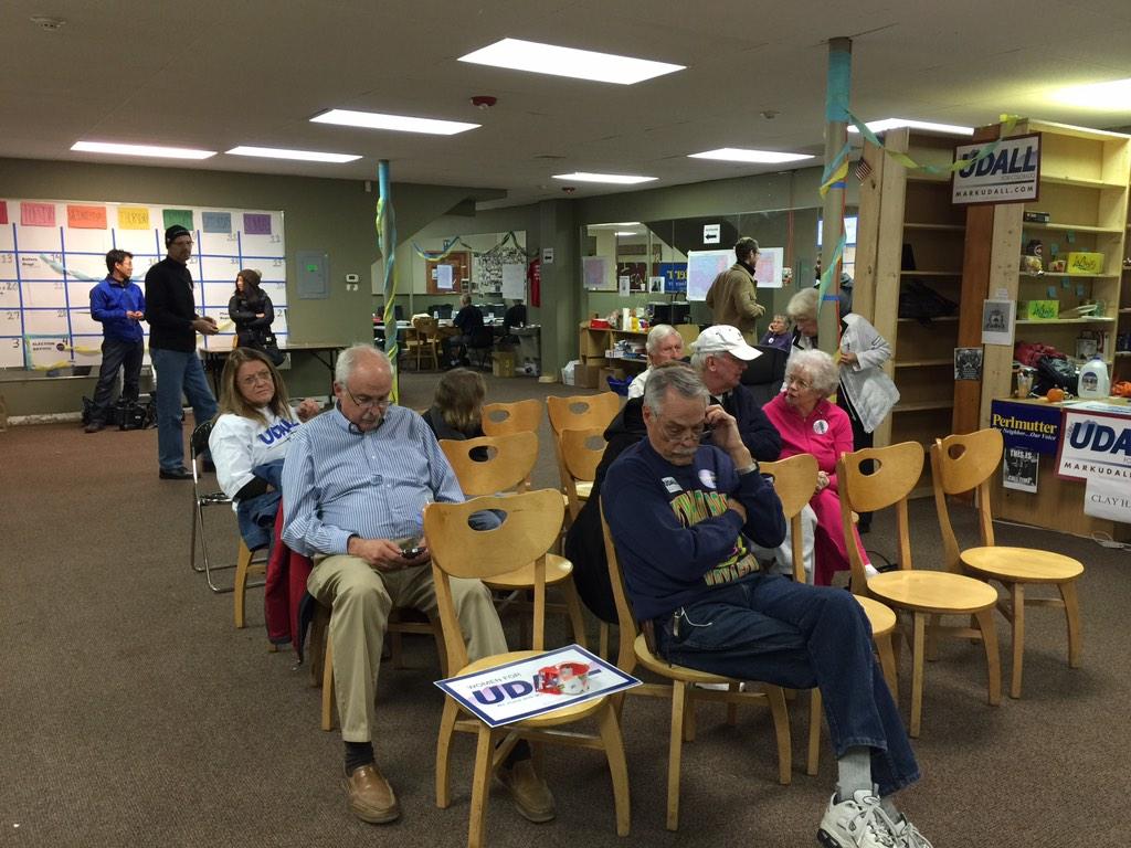 Check out the enthusiasm at tonight's Udall-Hickenlooper rally