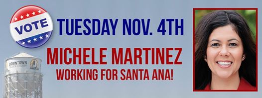MartinezForCity's tweet photo. #VoteMicheleMartinez #MartinezForSantaAnaCityCouncil #November4th http://t.co/ARPT4TMpxW